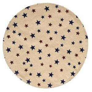2 Round americana Stars Table mats
